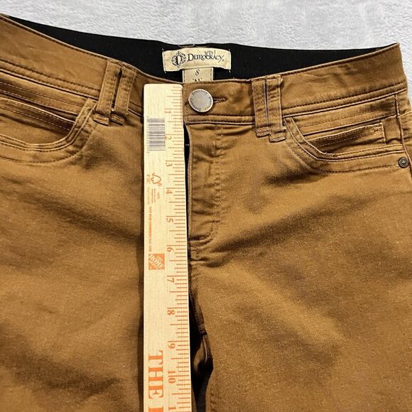 Democracy Jeans 8 Ab Technology Brown Elastic Waist Skinny Stretch Pants - Picture 7 of 10